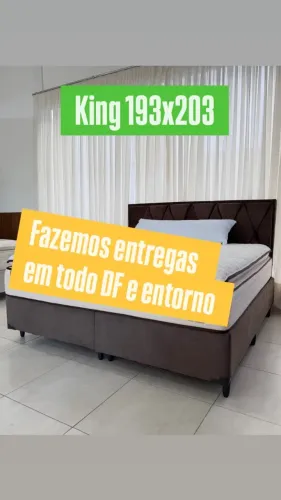 base king 193x203 - fazemos entregas - novas no plastico