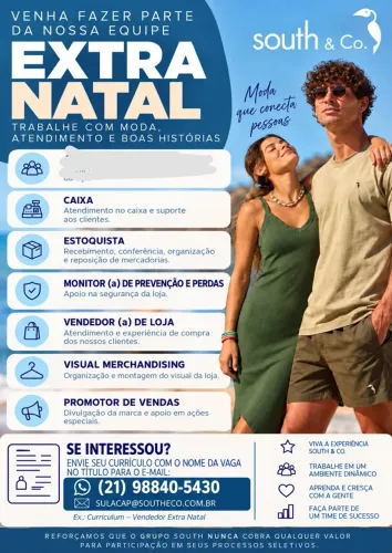 VAGA EXTRA NATAL - SULACAP
