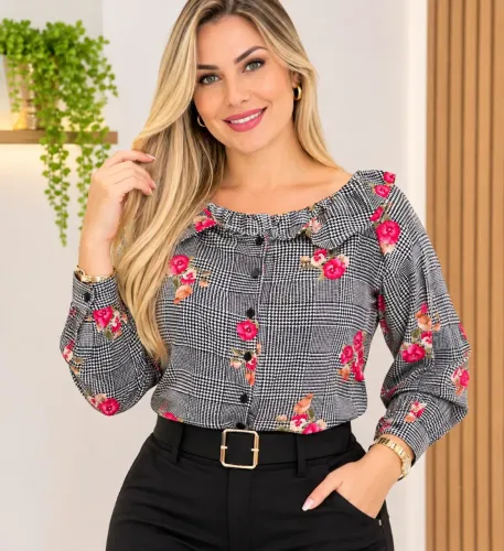 Blusa manga longa M