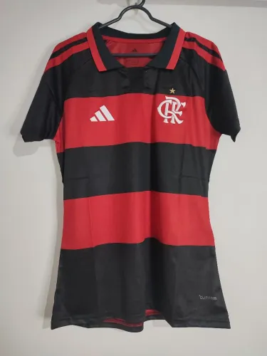 Camisa do Flamengo Rubro Negra Feminina 2026/27 Camisa de Time Lançamento 2026