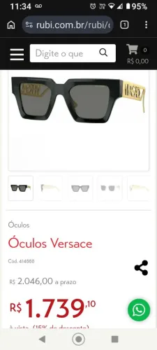 Óculos Versace