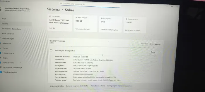 Notebook Lenovo ideapad slim 3