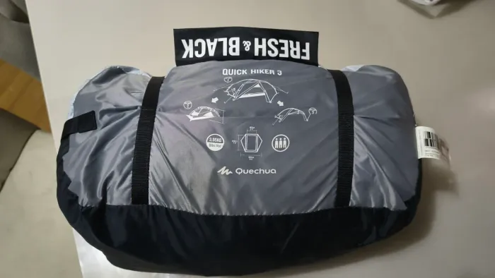 Barraca Quechua Quick Hiker 3 Fresh & Black (Trek) - Usada Apenas 1 Vez