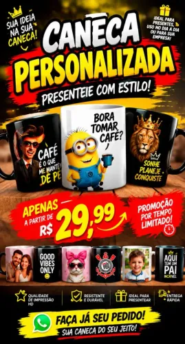 Caneca personalizada promoção