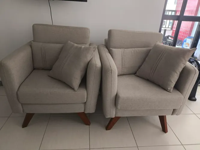 Poltronas de linho