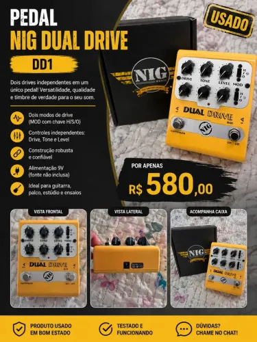 VENDO PEDAL DUAL DRIVE NIG, USADO EM BOA CONSERVAÇÃO