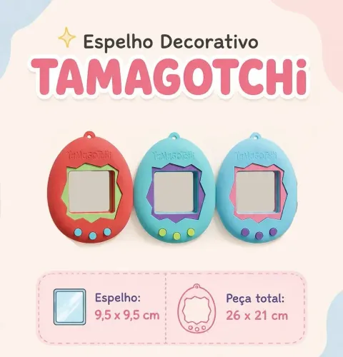Espelho decorativo Tamagotchi
