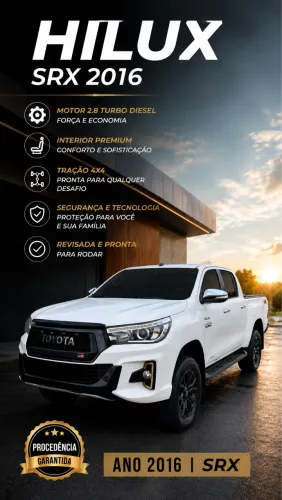 Toyota Hilux CD SRX 4X4 2.8 TDI 16V Diesel Aut. 2016