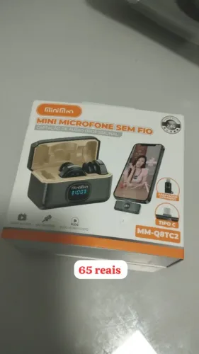 Mini microfone nunca usado