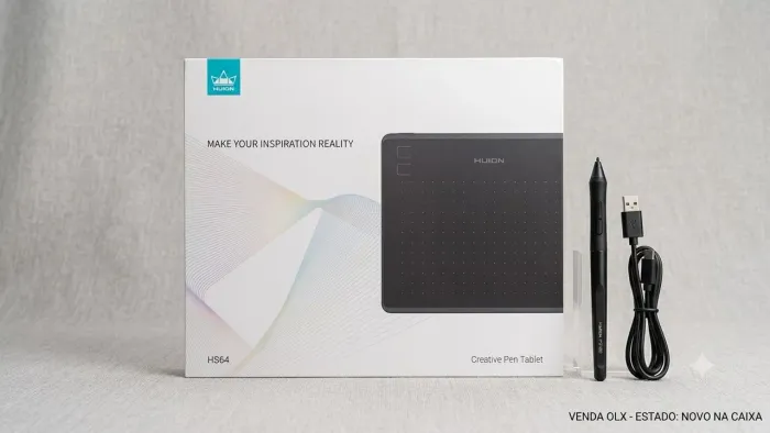 Mesa Digitalizadora Huion HS64 - Usada Apenas 1x, Impecável