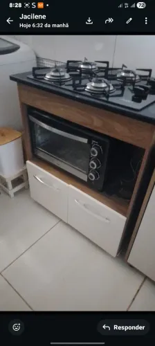 Conj. Fogao Cook top, forninho e móvel