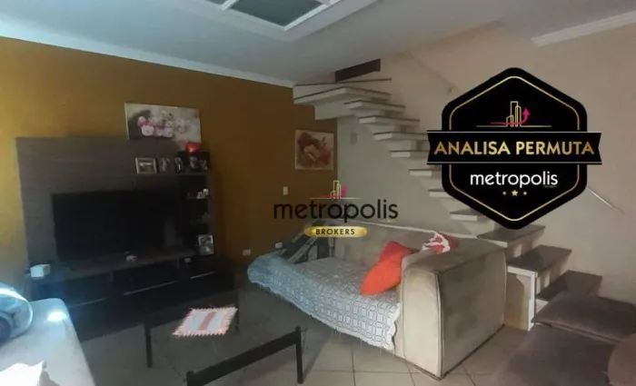Sobrado com 3 dormitórios à venda, 185 m² por R$ 850.000,00 - Vila Marina - Santo André/SP