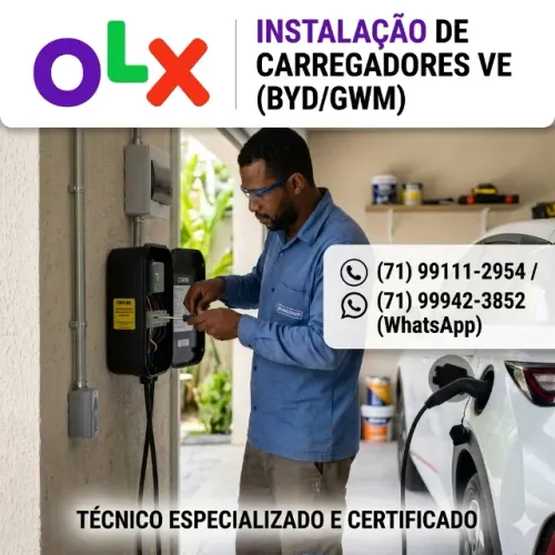? INSTALAÇÃO PROFISSIONAL DE CARREGADORES EV (WALLBOX) Salvador *