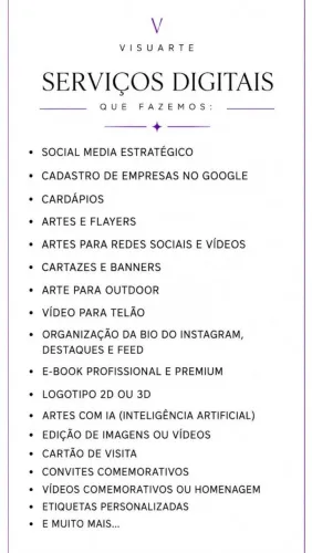 Serviços de edição e marketing digital