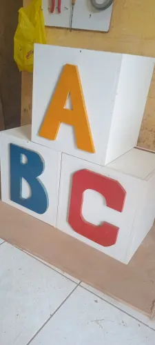 ABC em mdf 