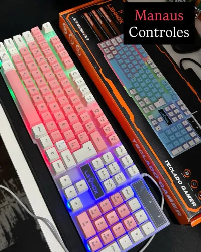 Teclado Gamer Padrão Abnt 2 107 Teclas Led Rgb ( Promoção )