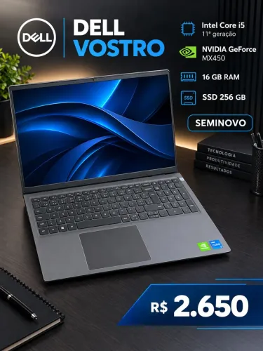 Notebook dell game edição Desiner placa de vídeo mx450 16Gb Ssd 256