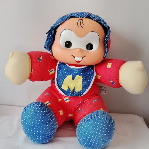 Boneca Mônica Baby Multibrink Anos 90 Brinquedo Antigo