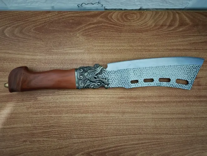 Conjunto Faca Rambo e Cutelo Personalizado