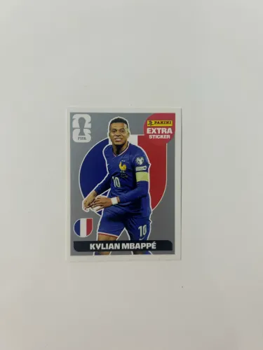Kylian Mbappe - Prata - Extra Sticker - Panini