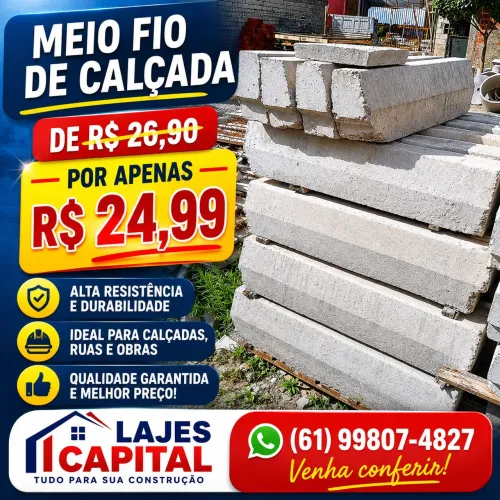 Meio fio calçada