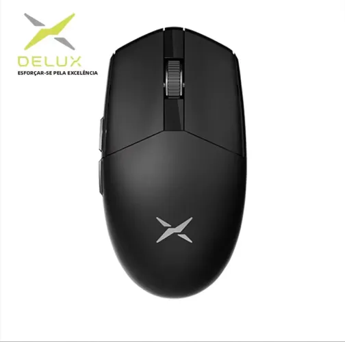 Mouse Gamer Sem Fio Delux M200 24000DPI<br><br>Marcas+<br><br>PAW3311,