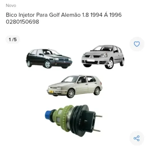 Bico injetor golf alemão e cordoba 1.8 94