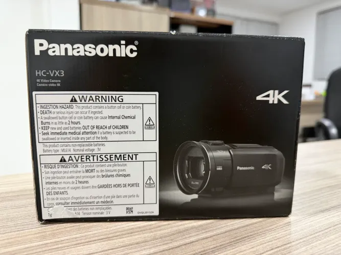 Câmera Panasonic HC-VX3 4K