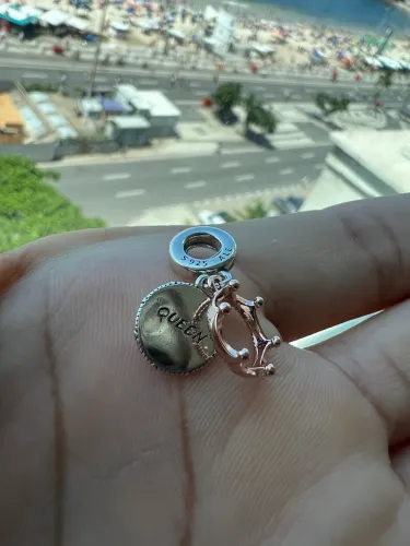 Pingente pandora pendente coração da rainha
