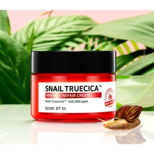 Hidratante Facial Some By Mi Snail Truecica Miracle Repair Cream 60g Sérum Clareador Rosto