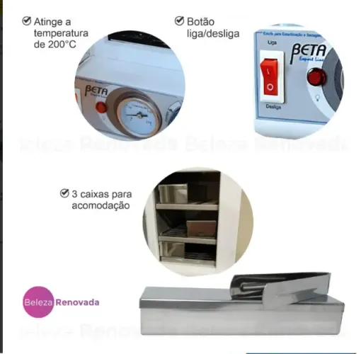 Esterilizadora de alicates de unhas