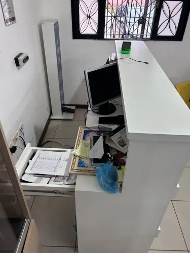 Bancada para recepção .