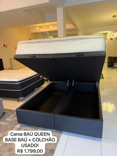 Cama box baú QUEEN SIZE USADA TOP - ENTREGAMOS