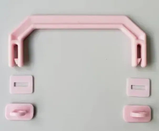 Kit Alça Para Maleta Executiva Rosa Bebê - 10 Unidades