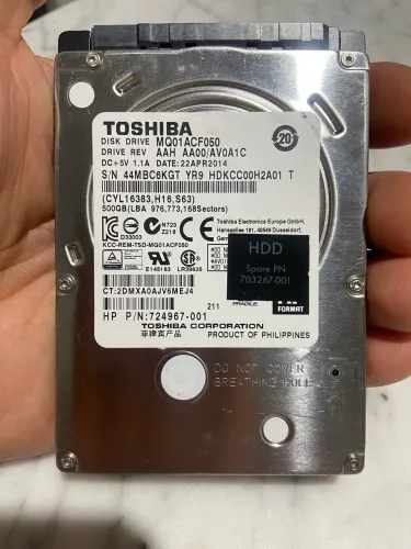 HD PARA NOTEBOOK 500GB