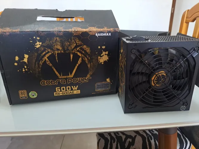 Fonte cobra power 600w plus gold