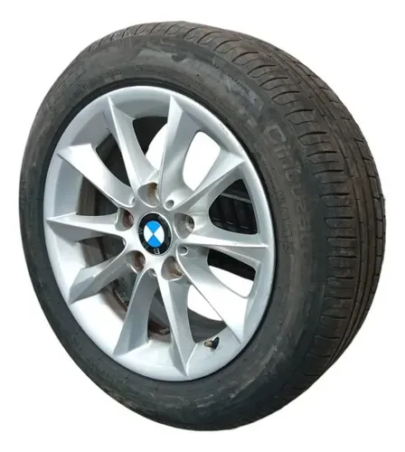 Roda e Pneu em Bom Estado 205/55 R16 BMW 118i 1.6 Turbo 2012/2013 Cor Cinza