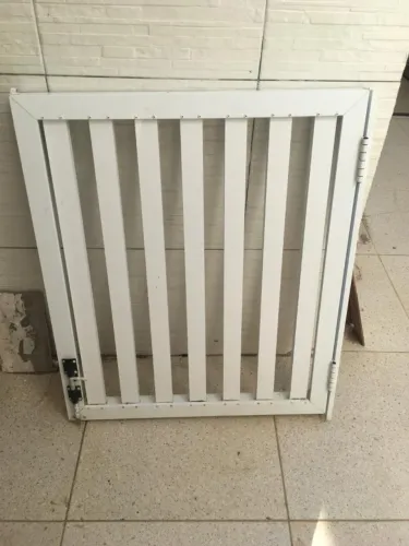 Portões Alumínio Branco 93x80 Semi Novos Lindos Resistentes Promoção Oportunidade