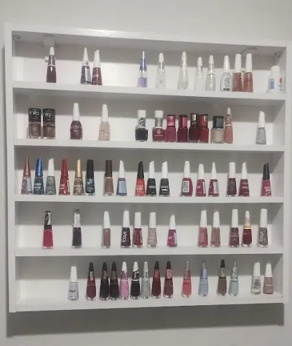 Porta esmaltes Manicure com 5 divisoes