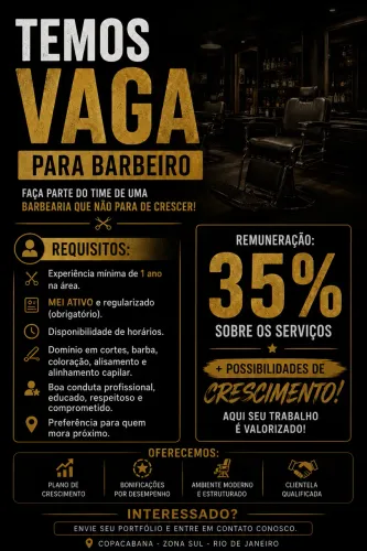 Vaga Barbeiro 