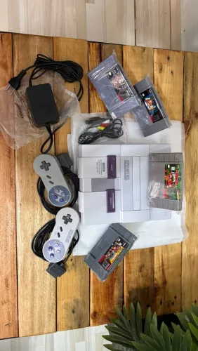 Super Nintendo em Perfeito Estado - Pronto para Jogar