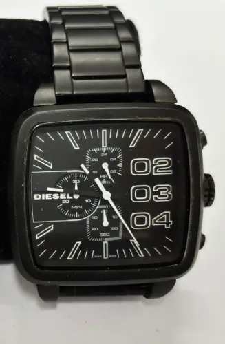 Relógio Diesel Preto Quadrado 