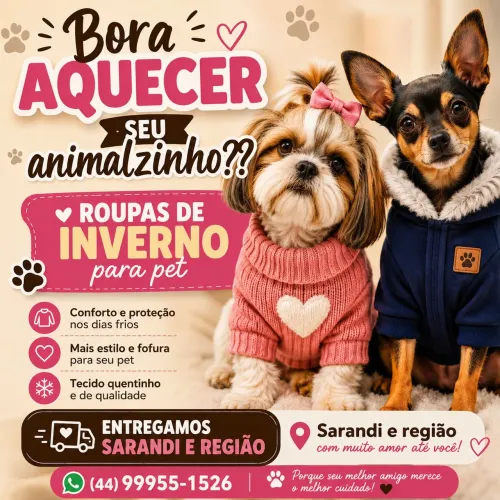 Roupas para pet