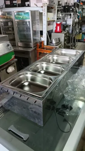 Banho Maria inox  a Gás 04 Cubas 