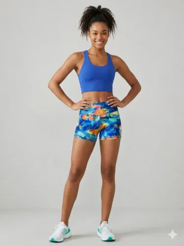 Short Shortinho Fit Kaisan Nova Sem Uso Colorido