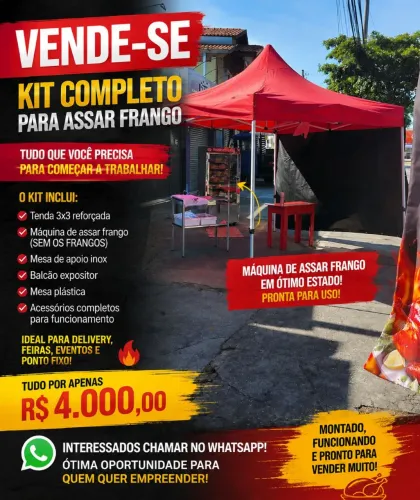 Venda de kit completo para assados.. 6300.