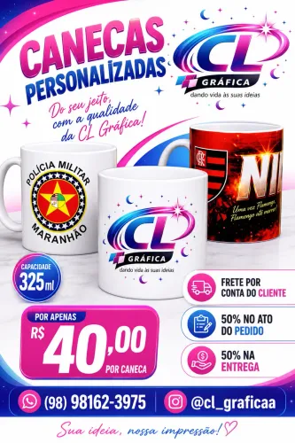Sublimação de canecas 