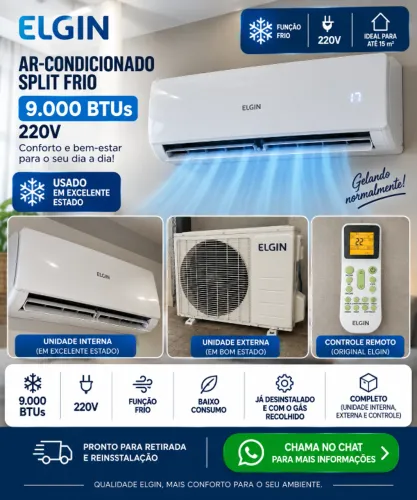 Ar condicionado Elgin 9000 btus 220v