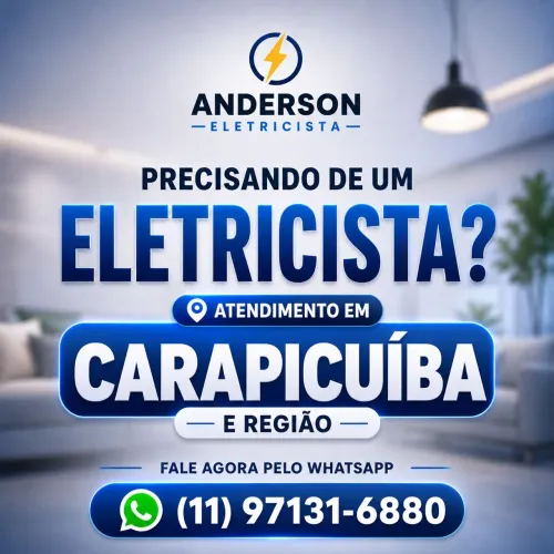 Eletricista Carapicuíba | Tomadas, Chuveiros, disjuntores, Plafon Led