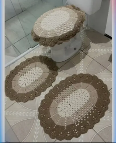 Jogo de banheiro crochê